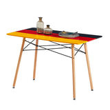 PANSY Rechteckiger MDF-Esstisch mit Buchenbeinen 110 x 70 x 74 cm - Deutschland