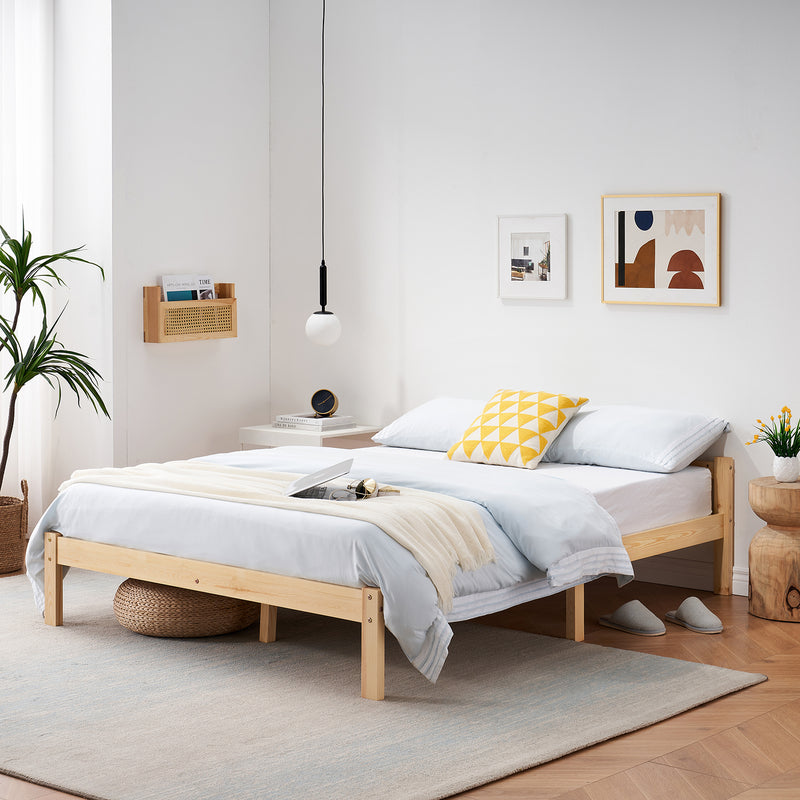PONT Kiefernholz Einzel-/Doppelbett