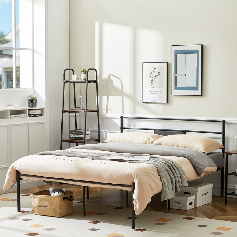 RACE Einzel-/Doppelbett aus Metall - Schwarz