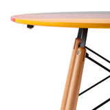 RAY Skandinavischer Esstisch Runder Küchentisch mit Buchenbeinen 80 * 80 * 75 cm - Deutschland