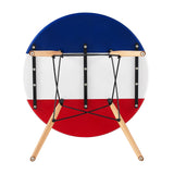 RAY Skandinavischer Esstisch Runder Küchentisch mit Buchenbeinen 80 * 80 * 75 cm - Frankreich