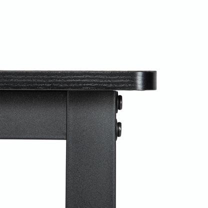 Set aus Esstisch und Stühlen – 1 moderner Tisch aus Naturleder + 4 Stühle