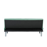 SOFALA 2-in-1-Schlafsofa aus hochdichtem PU/Leinen/Samt mit verstellbarer Rückenlehne