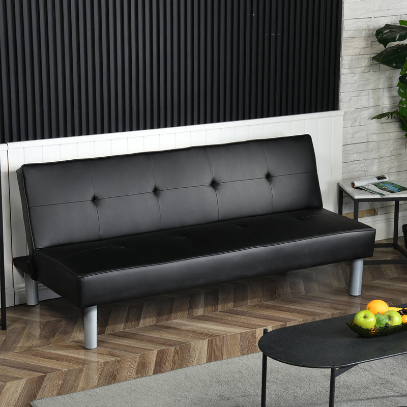 SOFALA 2-in-1-Schlafsofa aus hochdichtem PU/Leinen/Samt mit verstellbarer Rückenlehne