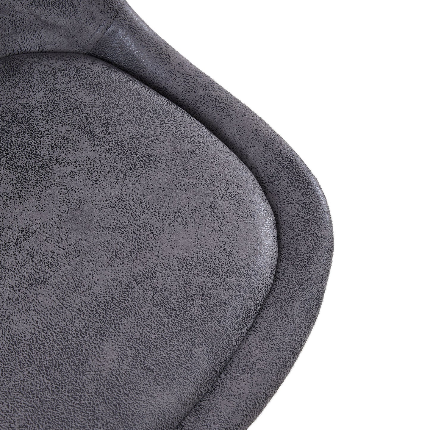 TULIP Wildleder Esszimmerst¨¹hle Schwarz mit Buche Bein - Dunkelgrau/Braun