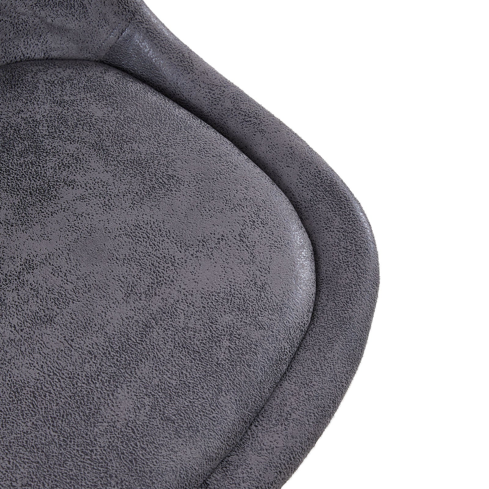 TULIP Wildleder Esszimmerst¨¹hle Schwarz mit Buche Bein - Dunkelgrau/Braun