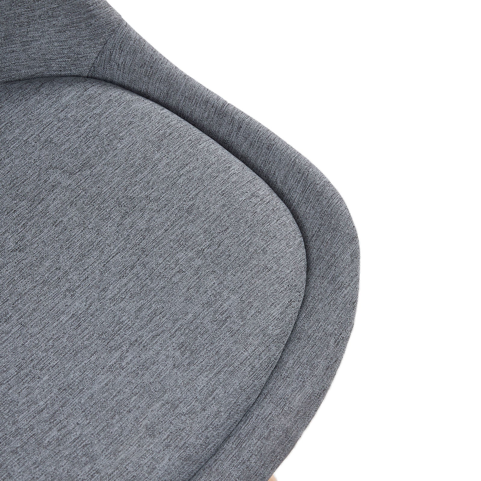 TULIP Stoff Esszimmerst¨¹hle mit Buche Bein - Grau/Gelb